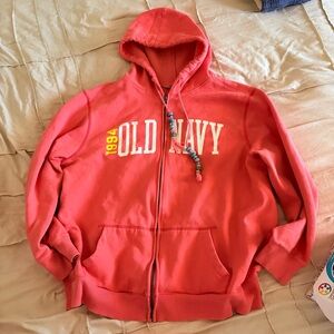 Old Navy Coral Hoodie Jacket